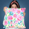 Spring Days Watercolor Pastel Pink Roses Throw Pillow By Ninola Design