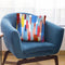 Summer Watercolor Strokes Red Blue Yellow Throw Pillow By Ninola Design