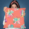 Sweet Roses Blooms Bouquet Coral Throw Pillow By Ninola Design