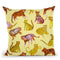 Tigers And Leopards Yellow Throw Pillow By Ninola Design