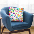 Tropical Flowers Multicolored Throw Pillow By Ninola Design