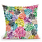 Tropical Monstera Leaves Throw Pillow By Ninola Design