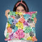 Tropical Monstera Leaves Throw Pillow By Ninola Design