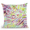 Tropical Palms Blue Green Throw Pillow By Ninola Design