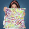 Tropical Palms Blue Green Throw Pillow By Ninola Design