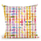 Vichy Gingham Yellow Throw Pillow By Ninola Design