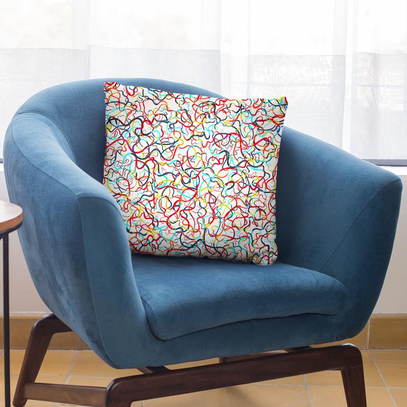Water Drawings Throw Pillow By Ninola Design