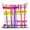 Watercolor Drippings Loom Pink Throw Pillow By Ninola Design