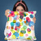 Watercolor Drops Dots Big Throw Pillow By Ninola Design