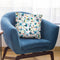 Watercolor Floral Hibiscus Gold Blue Throw Pillow By Ninola Design