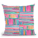 Watercolor Linear Yoga Meditation Pink Throw Pillow By Ninola Design