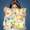 Watercolor Modern Brushstrokes Orange Gaudi Throw Pillow By Ninola Design