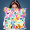Watercolor Modern Brushstrokes Pink Gaudi Throw Pillow By Ninola Design
