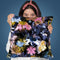 Watercolor Spring Memories Black Throw Pillow By Ninola Design