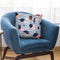 Watercolor Stains Stripes Navy Throw Pillow By Ninola Design