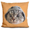 Nala Cat Monster Hood Orange Throw Pillow