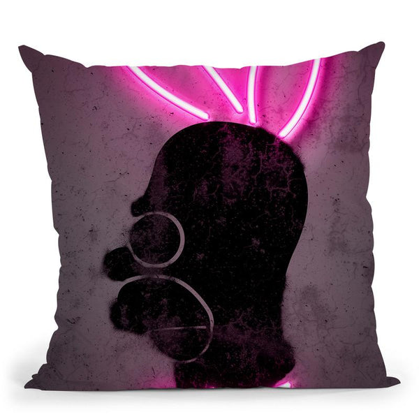 Bunny Throw Pillow By Octavian Mielu