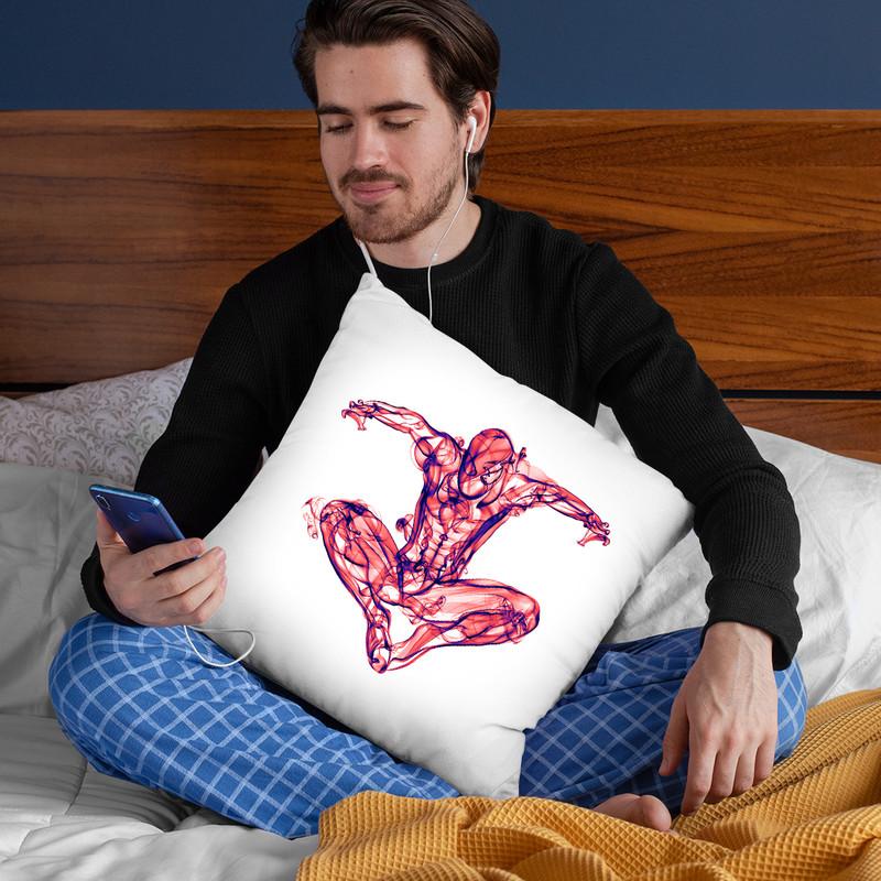 Spiderman Throw Pillow By Octavian Mielu