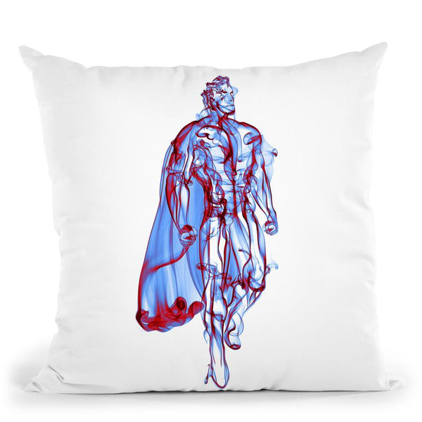 Superman Throw Pillow By Octavian Mielu