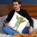 Turtle Michelangelo Throw Pillow By Octavian Mielu