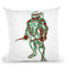 Turtle Raphael Throw Pillow By Octavian Mielu