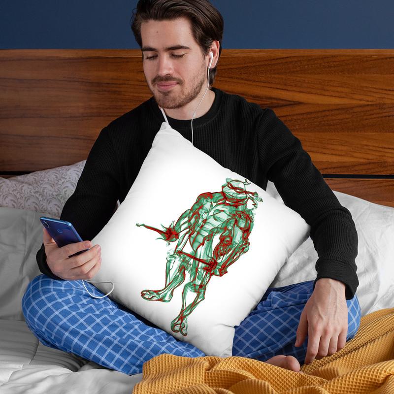 Turtle Raphael Throw Pillow By Octavian Mielu