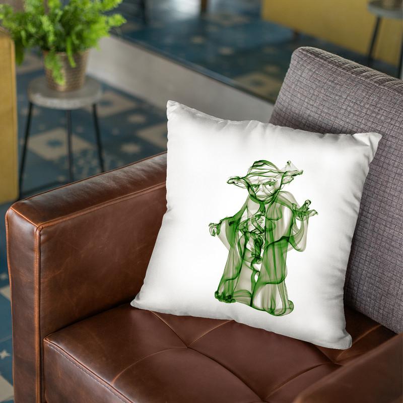 Yoda Throw Pillow By Octavian Mielu