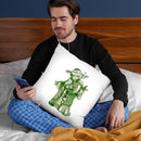 Yoda Throw Pillow By Octavian Mielu