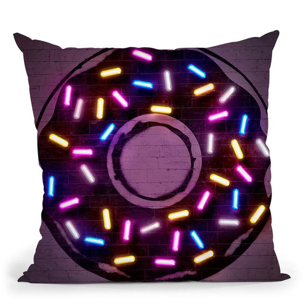 Donut Throw Pillow By Octavian Mielu