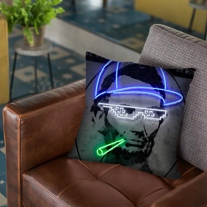 Lincoln Throw Pillow By Octavian Mielu