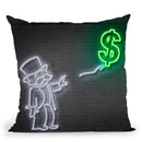 Money Balloon Throw Pillow By Octavian Mielu