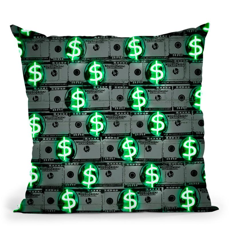 Money Money Money Throw Pillow By Octavian Mielu