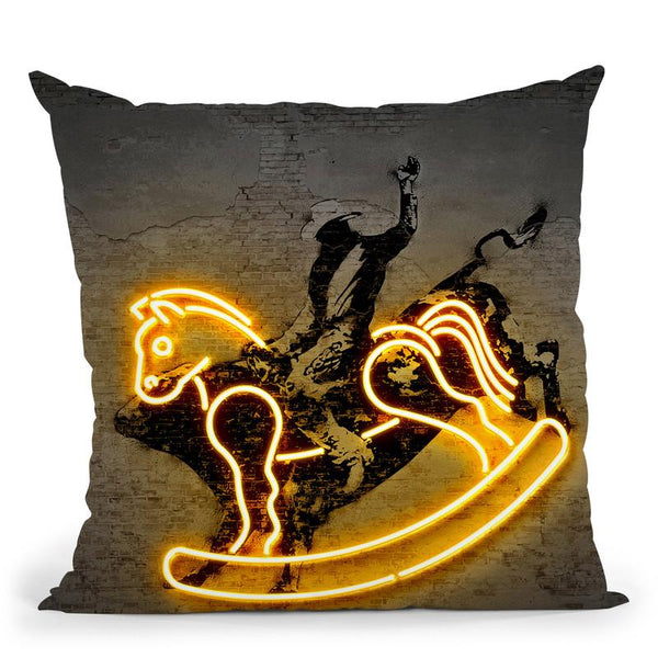 Rodeo Throw Pillow By Octavian Mielu