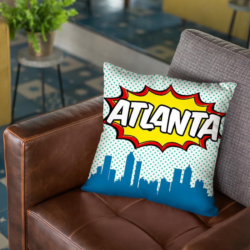 Atlanta Throw Pillow By Octavian Mielu