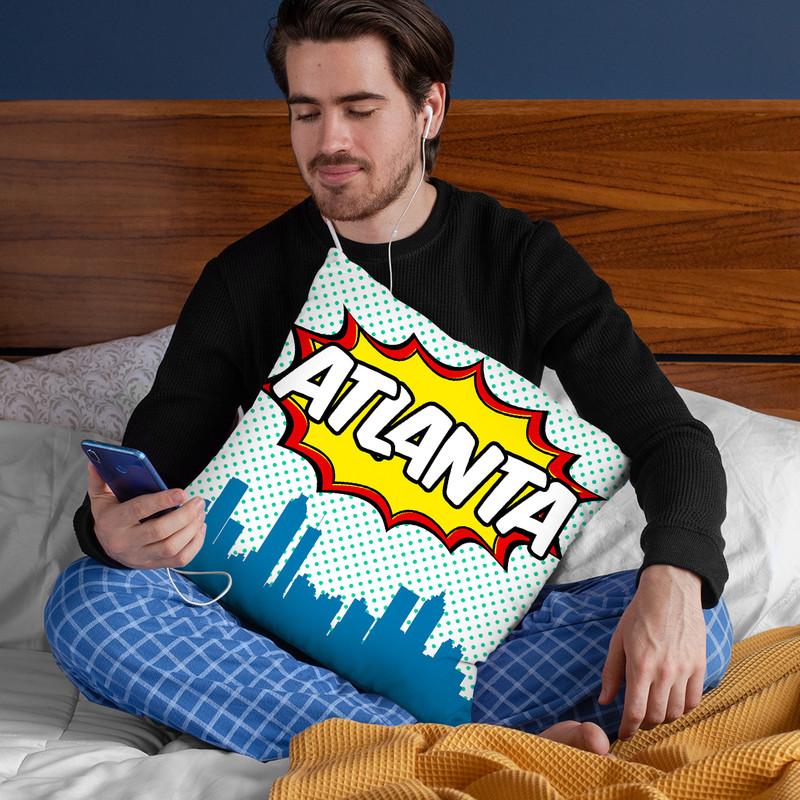 Atlanta Throw Pillow By Octavian Mielu