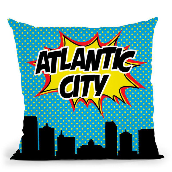 Atlantic City Throw Pillow By Octavian Mielu