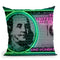 100 Dollars Throw Pillow By Octavian Mielu