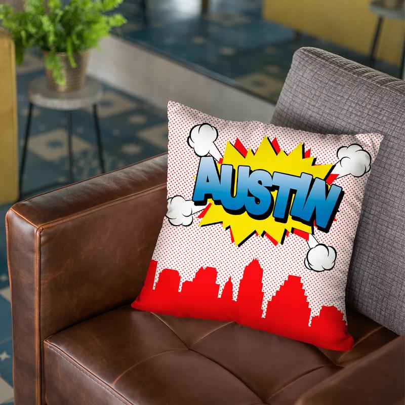 Austin Throw Pillow By Octavian Mielu