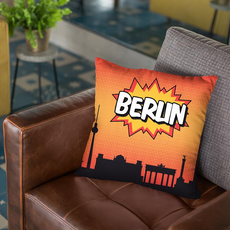 Berlin Throw Pillow By Octavian Mielu