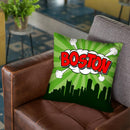Boston Throw Pillow By Octavian Mielu