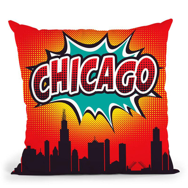 Chicago Throw Pillow By Octavian Mielu