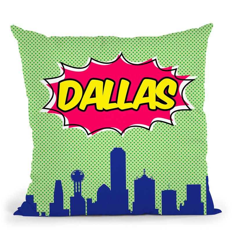 Dallas Throw Pillow By Octavian Mielu