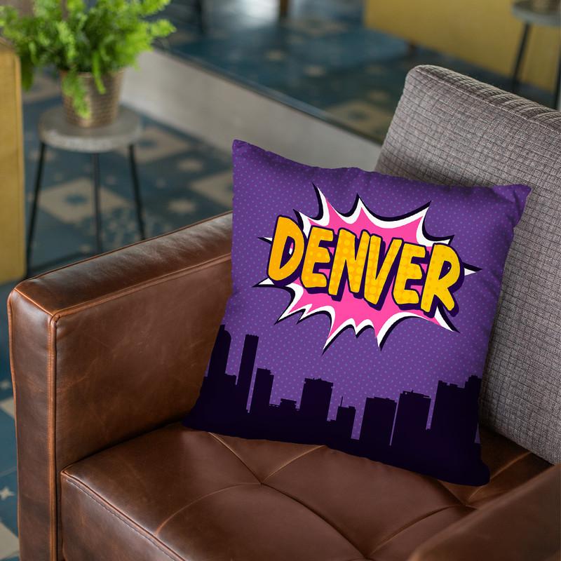 Denver Throw Pillow By Octavian Mielu