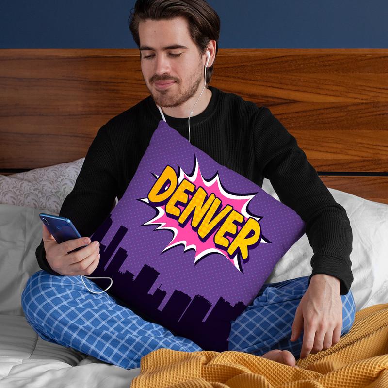 Denver Throw Pillow By Octavian Mielu