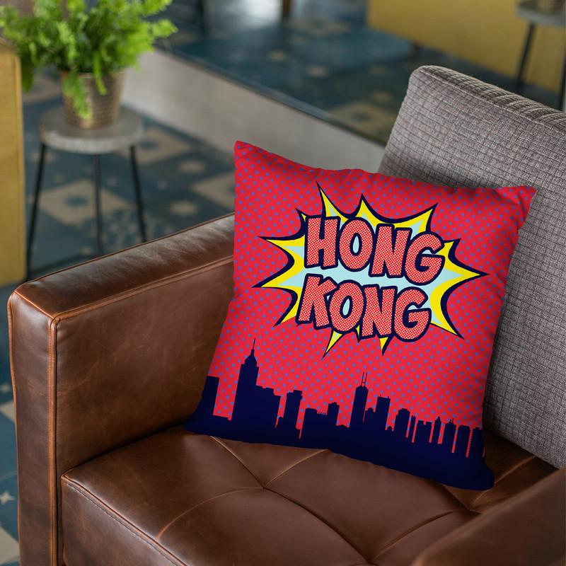 Hong Kong Throw Pillow By Octavian Mielu
