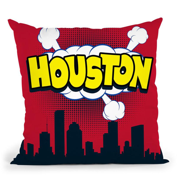 Houston Throw Pillow By Octavian Mielu
