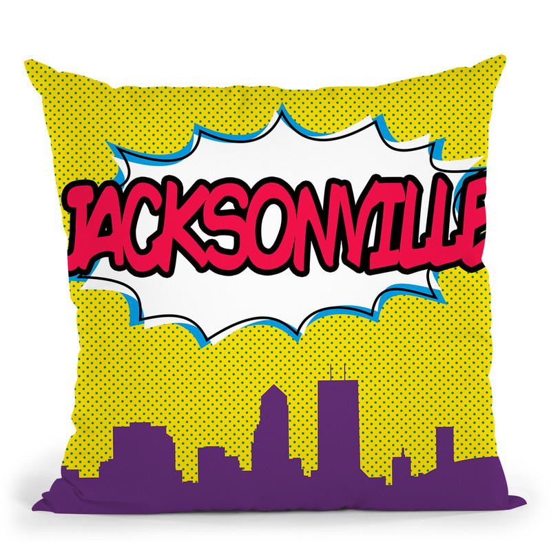 Jacksonville Throw Pillow By Octavian Mielu