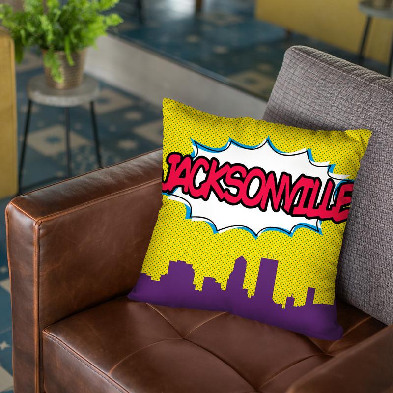 Jacksonville Throw Pillow By Octavian Mielu
