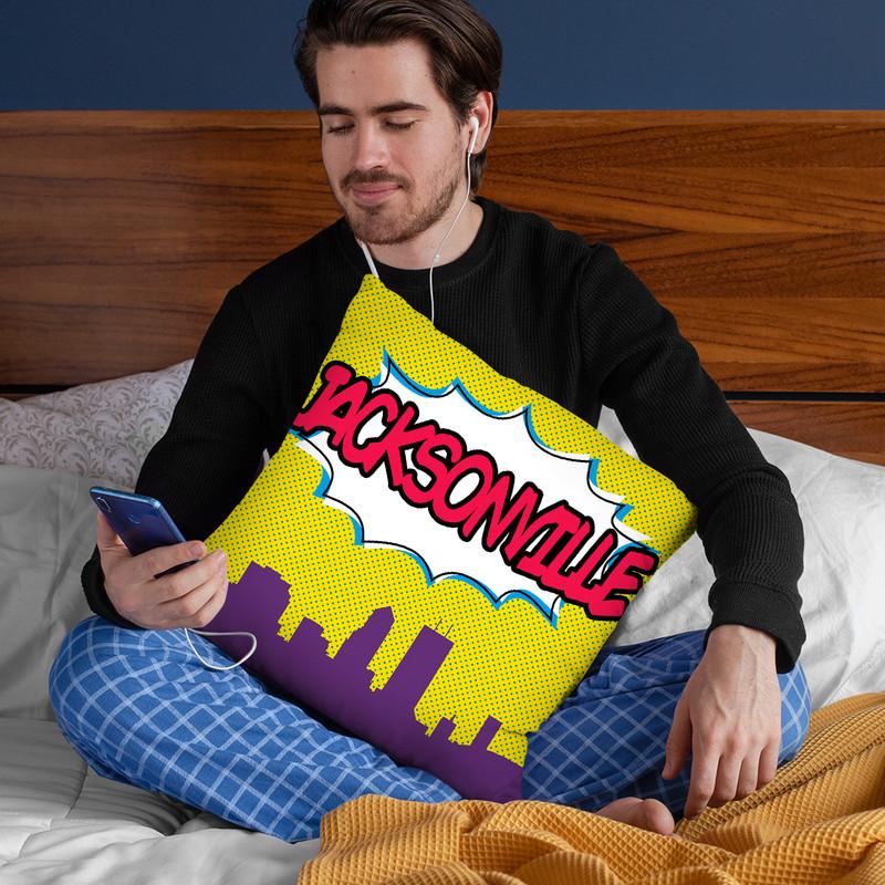 Jacksonville Throw Pillow By Octavian Mielu