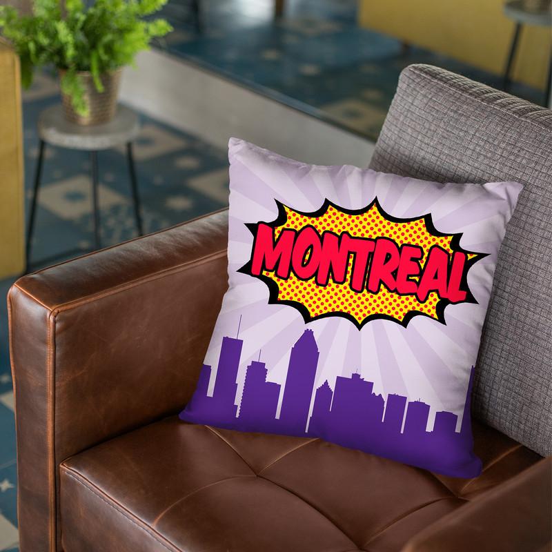 Montreal Throw Pillow By Octavian Mielu